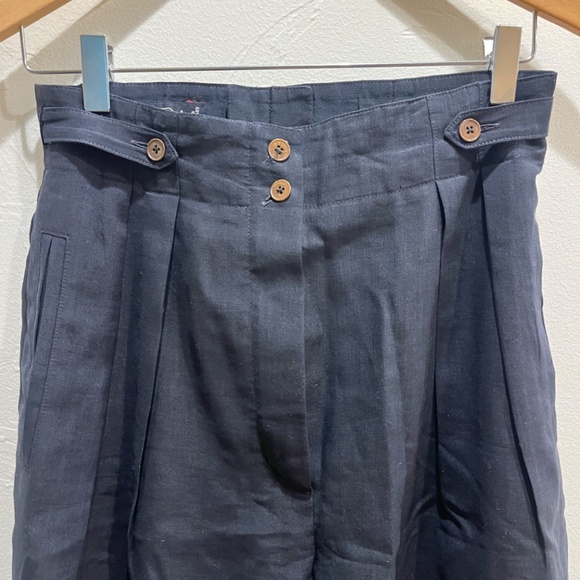 Women's Vintage Escada Linen Pants - Picture 6 of 7